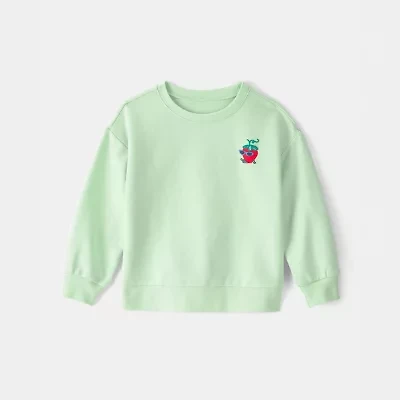 Carter's Toddler Girls Round Neck Long Sleeve Sweatshirt