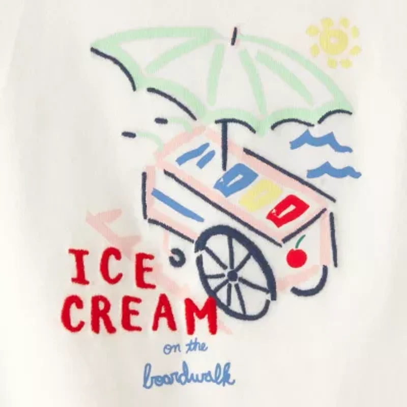 Carter's Toddler Girls Round Neck Short Sleeve Regular Fit Graphic T-Shirt