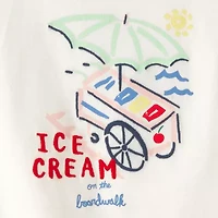 Carter's Toddler Girls Round Neck Short Sleeve Regular Fit Graphic T-Shirt