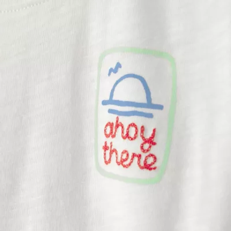 Carter's Toddler Boys Round Neck Short Sleeve Regular Fit Graphic T-Shirt