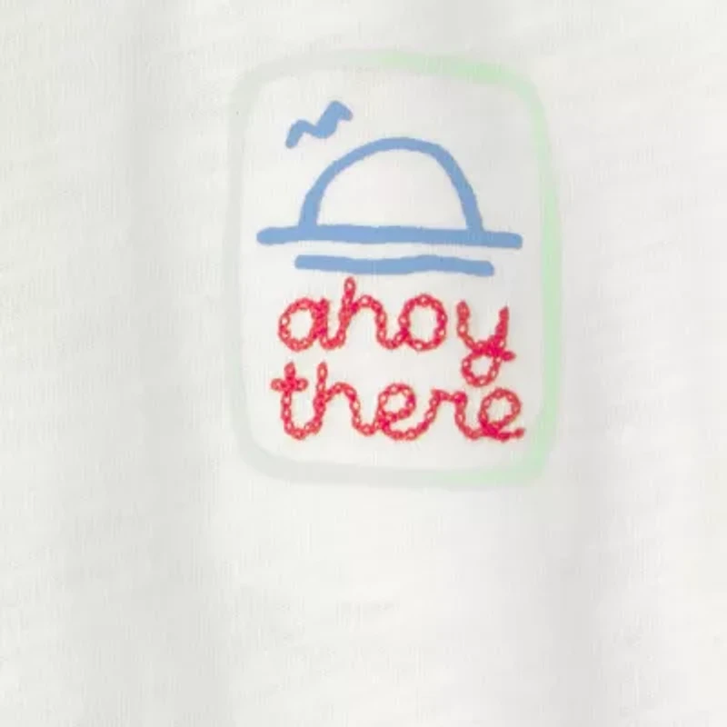 Carter's Toddler Boys Round Neck Short Sleeve Regular Fit Graphic T-Shirt