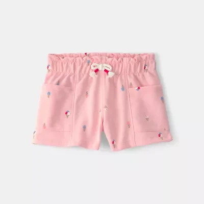Carter's Toddler Girls Mid Rise Knit Pull-On Short