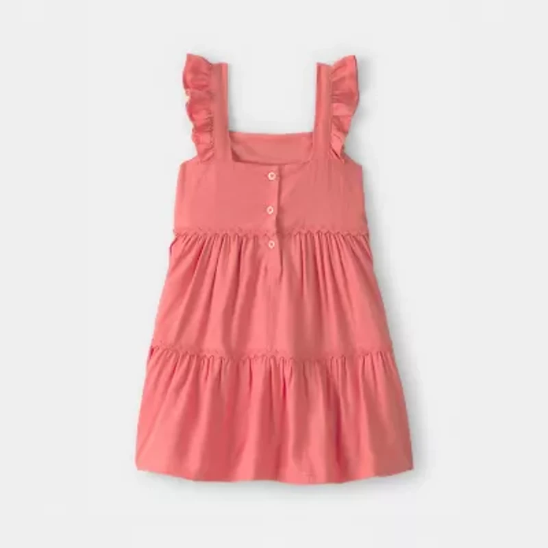 Carter's Toddler Girls Sleeveless Ruffled A-Line Dress