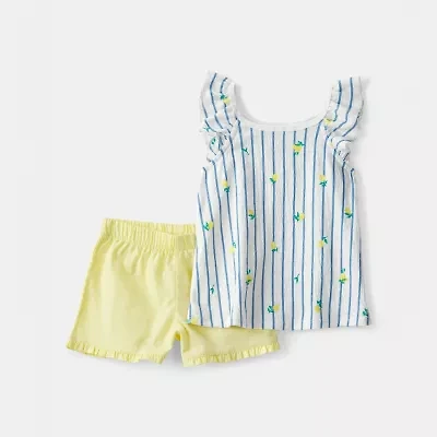 Carter's Lemon Toddler Girls 2-pc. Short Set