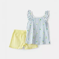 Carter's Lemon Toddler Girls 2-pc. Short Set