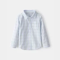 Carter's Toddler Boys Long Sleeve Fitted Regular Fit Button-Down Shirt