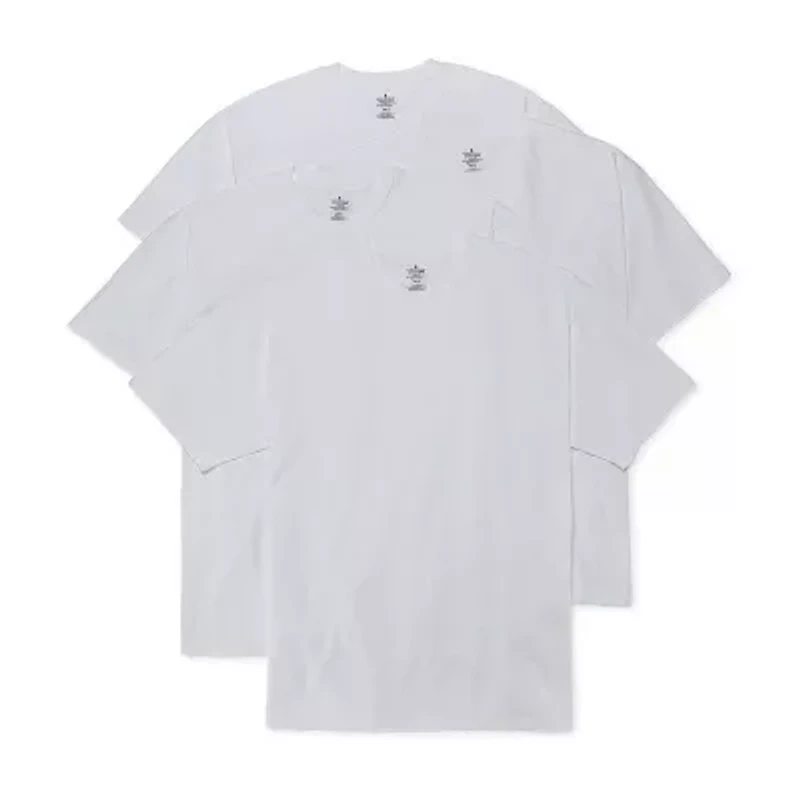 Stafford Heavyweight Cotton Mens 4 Pack Short Sleeve Crew Neck T-Shirt