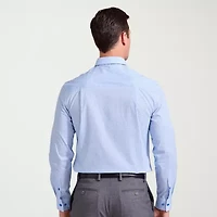 Nick Graham Mens Spread Collar Long Sleeve Stretch Fabric Shirt + Tie Set