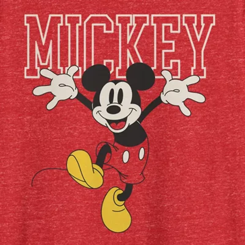 Novelty Mens Crew Neck Short Sleeve Classic Fit Mickey Mouse Big and Tall Graphic T-Shirt