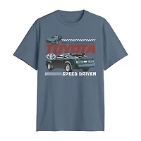 Novelty Sponge Bob Mens Crew Neck Short Sleeve Classic Fit Big and Tall Graphic T-Shirt