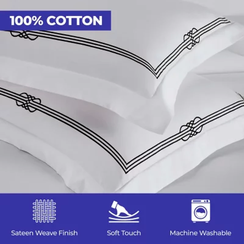 SUPERIOR® Moonlawn Cotton Embroidered Floral Duvet Cover