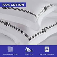 SUPERIOR® Moonlawn Cotton Embroidered Floral Duvet Cover