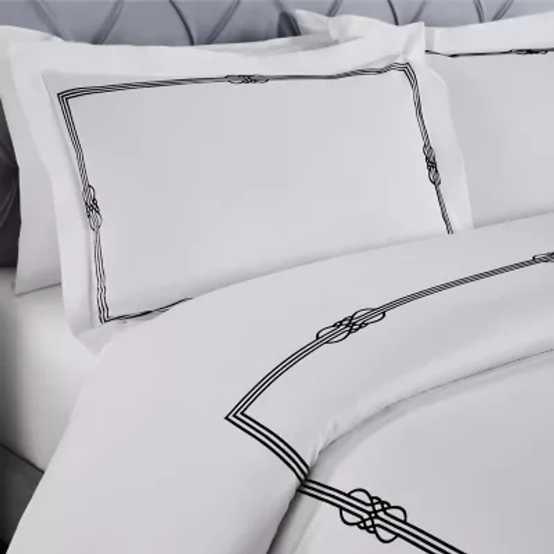 SUPERIOR® Moonlawn Cotton Embroidered Floral Duvet Cover