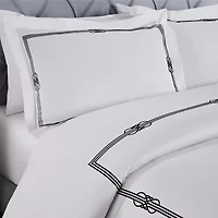 SUPERIOR® Moonlawn Cotton Embroidered Floral Duvet Cover