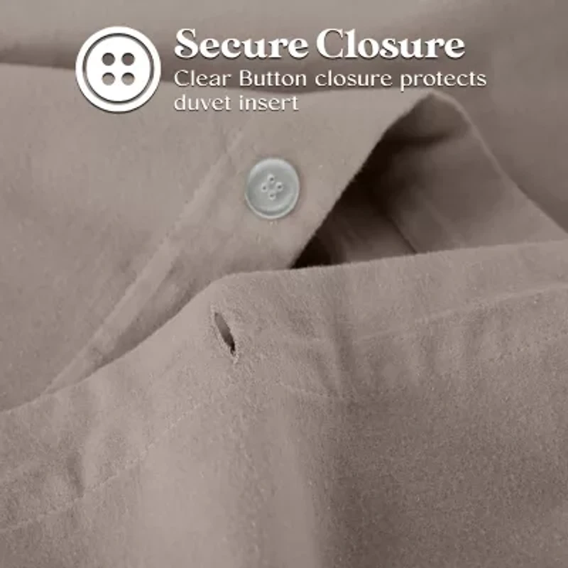 SUPERIOR® Rome Cotton Geometric Warm Reversible Duvet Cover