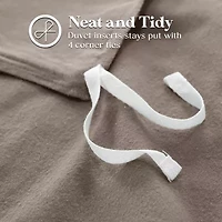 SUPERIOR® Rome Cotton Geometric Warm Reversible Duvet Cover