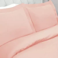 SUPERIOR® Percale Cotton Crisp Cool Breathable Reversible Duvet Cover