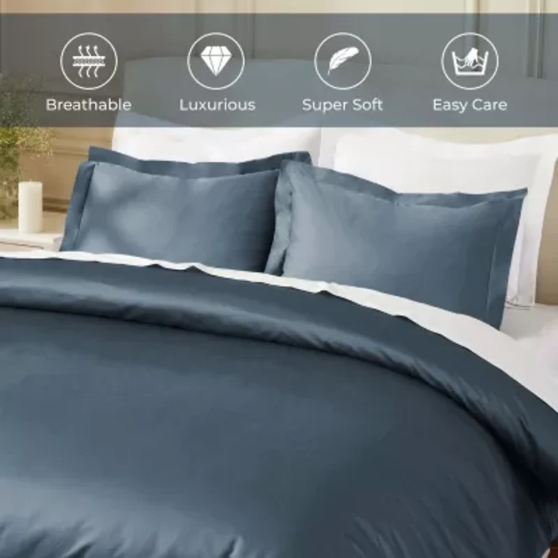 SUPERIOR® Egyptian Cotton 850tc Luxury Sateen Reversible Duvet Cover