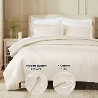 SUPERIOR® Egyptian Cotton 850tc Luxury Sateen Reversible Duvet Cover