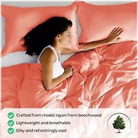 SUPERIOR® Rayon From Bamboo 300tc Cooling Silky Reversible Duvet Cover