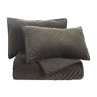 SUPERIOR® Karina Cotton Velvet Geometric Glam Quilt