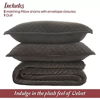 SUPERIOR® Karina Cotton Velvet Geometric Glam Quilt