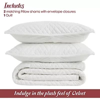 SUPERIOR® Karina Cotton Velvet Geometric Glam Quilt