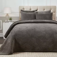 SUPERIOR® Karina Cotton Velvet Geometric Glam Quilt