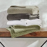 SUPERIOR® Karina Cotton Velvet Geometric Glam Quilt