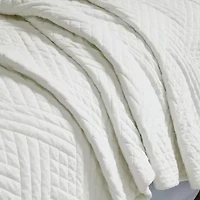 SUPERIOR® Karina Cotton Velvet Geometric Glam Quilt