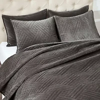 SUPERIOR® Karina Cotton Velvet Geometric Glam Quilt