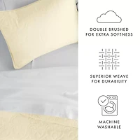 Casual Comfort Damask Stitch Quilt Set