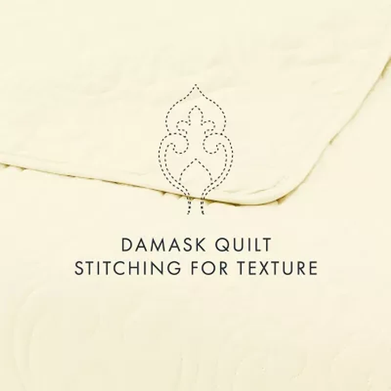 Casual Comfort Damask Stitch Quilt Set