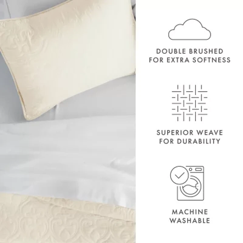 Casual Comfort Damask Stitch Quilt Set