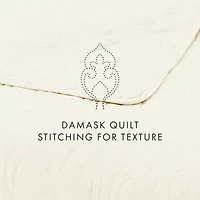 Casual Comfort Damask Stitch Quilt Set