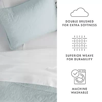 Casual Comfort Damask Stitch Quilt Set