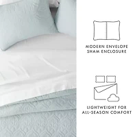 Casual Comfort Damask Stitch Quilt Set