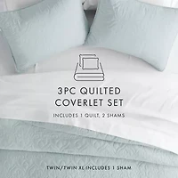 Casual Comfort Damask Stitch Quilt Set