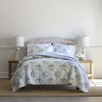 Laura Ashley Linley 3-pc. Floral Quilt Set