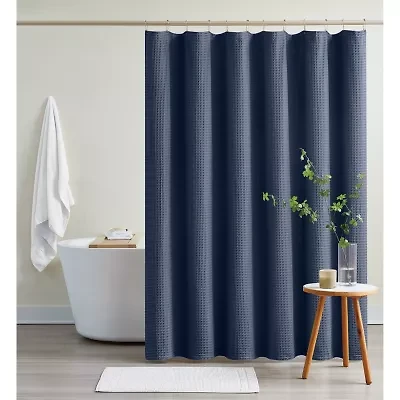 Cannon Heritage Cotton Waffle Shower Curtain