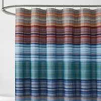 Brooklyn Loom Met Yarn Dye Stripe Shower Curtain