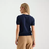 Liz Claiborne Petite Womens Pullover Sweater