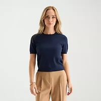 Liz Claiborne Petite Womens Pullover Sweater