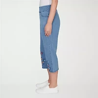 Alfred Dunner Austin Womens Mid Rise Straight Leg Jean