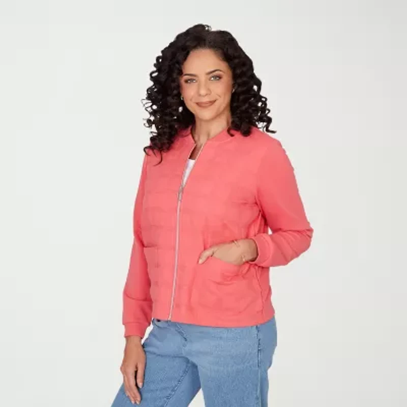 Alfred Dunner Austin Womens Lightweight Quilted Jacket