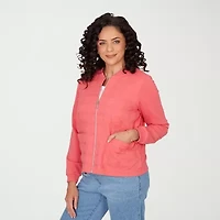 Alfred Dunner Austin Womens Lightweight Quilted Jacket