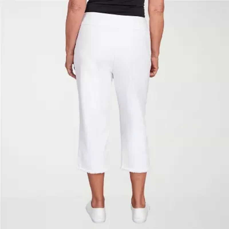 Alfred Dunner Classics Womens Mid Rise Capri Jean