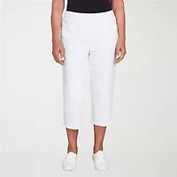 Alfred Dunner Classics Womens Mid Rise Capri Jean