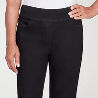 Alfred Dunner Classics Womens Mid Rise Capri Jean