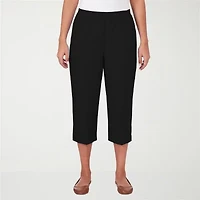 Alfred Dunner Classics Womens Straight Mid Rise Capri Pant